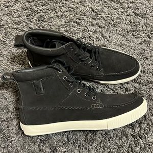 Polo Ralph Lauren Tavis High-Top Black Leather Sneaker Boots Men’s Size 11D